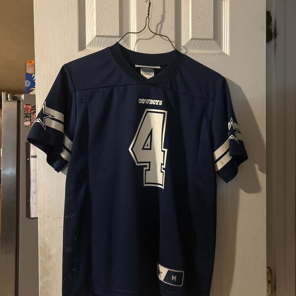 Dallas Cowboys Dak Prescott #4 NFL Pro Line Player Jersey Boys Medium Blue